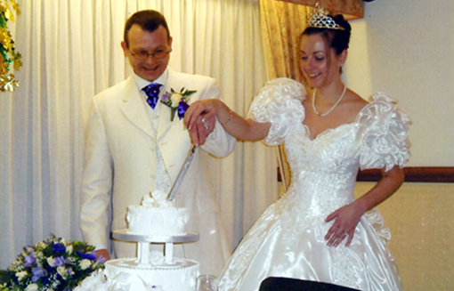Cutting Wedding Cake